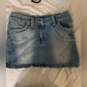 Stylish Blue Denim Skirt (slight damage to pocket)